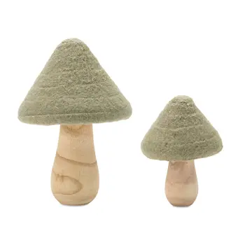 Set of Two Green And Gold Tabletop Sculpture