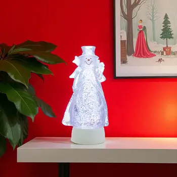 10" Clear Plastic Tabletop Sculpture with LED