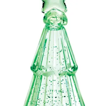 12" Green Plastic Tabletop Sculpture with LED