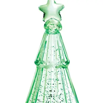 12" Green Plastic Tabletop Sculpture with LED