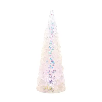 14" White Blue And Pink Plastic Tabletop Sculpture with LED