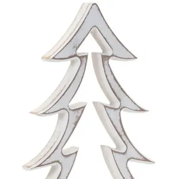 Set of Two White And Beige Tabletop Sculpture