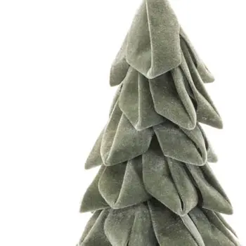 26" Green Fabric Tabletop Sculpture