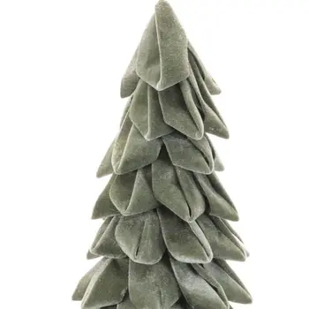 26" Green Fabric Tabletop Sculpture