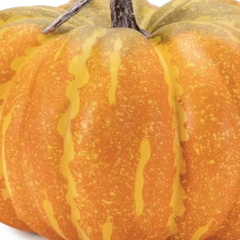 Set of Two Orange And Yellow Plastic Tabletop Sculpture