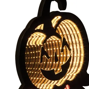 23" Orange Black And Yellow Acrylic Figurine with LED