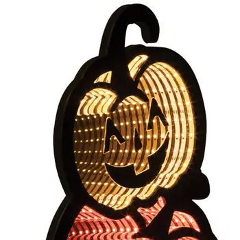 23" Orange Black And Yellow Acrylic Figurine with LED