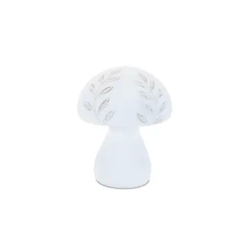 Set of Two White Polyresin Tabletop Sculpture