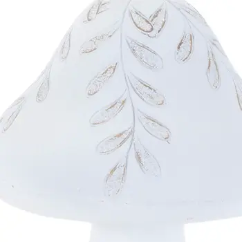 Set of Two White Polyresin Tabletop Sculpture