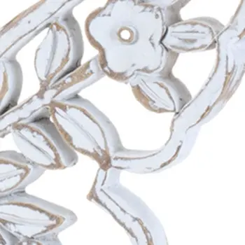 Set of Two White And Beige Polyresin Tabletop Sculpture