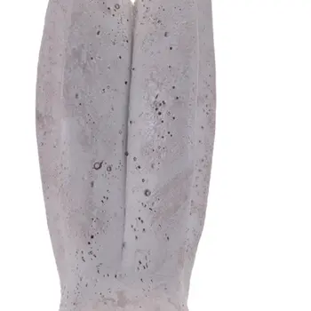 Set of Two Gray Polyresin Rabbit Figurine