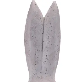 Set of Two Gray Polyresin Rabbit Figurine