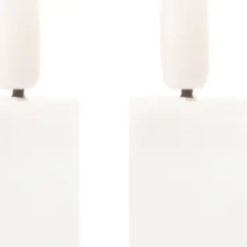 Set of Two White Flameless Taper Candles