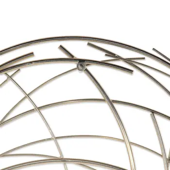 26" X 26" Gold Abstract Metal Circle Hanging Dimensional Sculpture