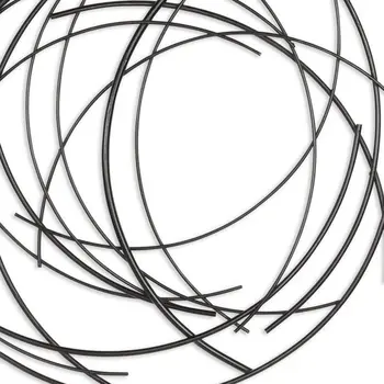 20" X 20" Black Abstract Metal Circle Hanging Dimensional Sculpture