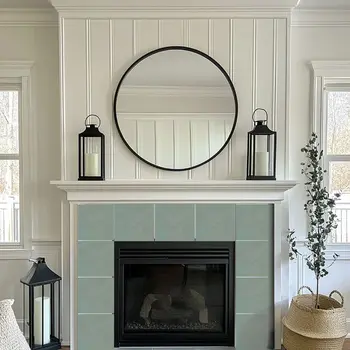 5" x 5" Gray Vinyl Arabesque Peel And Stick Removable Tiles