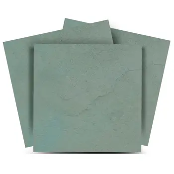 6" x 6" Gray Vinyl Arabesque Peel And Stick Removable Tiles