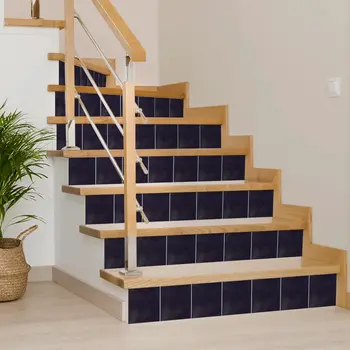 6" x 6" Gray Vinyl Arabesque Peel And Stick Removable Tiles