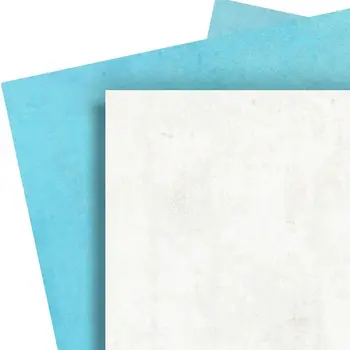 7" x 7" Blue Vinyl Arabesque Peel And Stick Removable Tiles