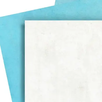 8" x 8" Blue Vinyl Arabesque Peel And Stick Removable Tiles
