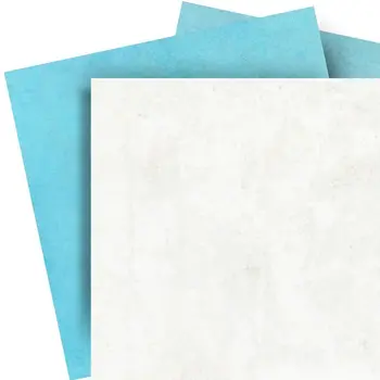 12" x 12" Blue Vinyl Arabesque Peel And Stick Removable Tiles