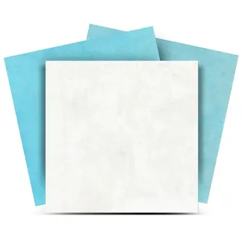 12" x 12" Blue Vinyl Arabesque Peel And Stick Removable Tiles