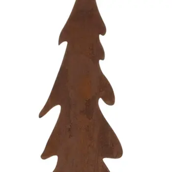 Set of Three Brown Iron Tabletop Sculpture