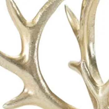 Set of Four Gold Polyresin Deer Figurine