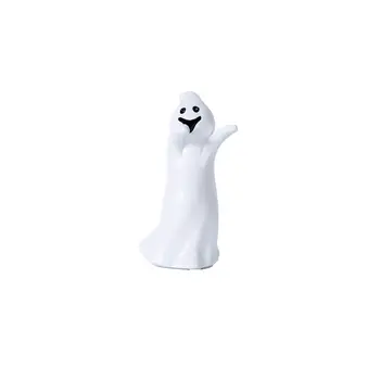 Set of Three White Polyresin Figurine