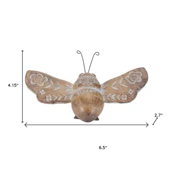 Set of Four Brown Polyresin Tabletop Sculpture