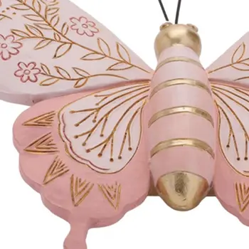 Set of Four Pink And Green Polyresin Tabletop Sculpture