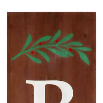 72" Brown Solid Wood Believe Christmas Holiday Red Truck Porch Sign