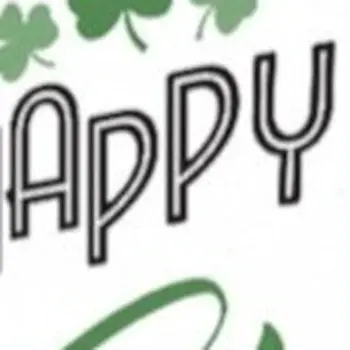72" White Black And Green Solid Wood Happy St Patrick's Day Porch Sign
