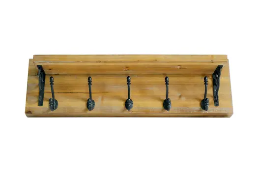 6" Brown Wood Wall Mounted Accent Shelf