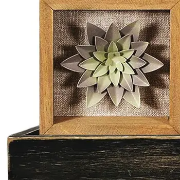 10" Black Distressed Wood Wall Mounted Floating Shelf With LED