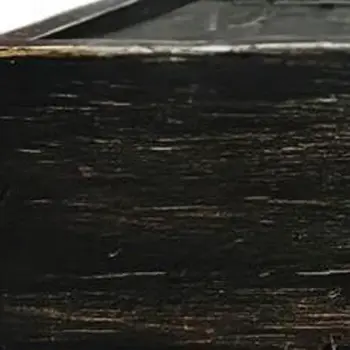 10" Black Distressed Wood Wall Mounted Floating Shelf With LED