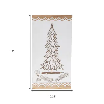 None White And Brown Framed Wall Art