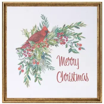 None Red White And Green Framed Wall Art
