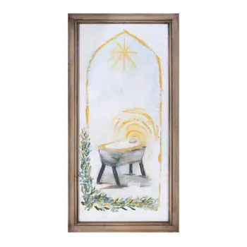 None White And Yellow Framed Wall Art