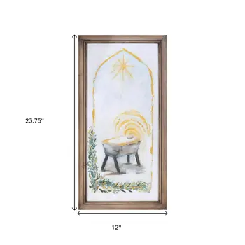 None White And Yellow Framed Wall Art