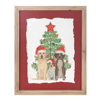 None Red White And Green Framed Wall Art