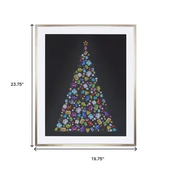 None Blue White And Red Framed Wall Art