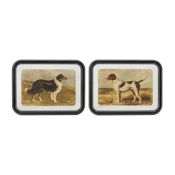 None Brown And Black Framed Wall Art