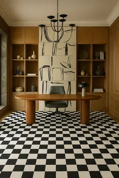 4' X 6' Black And White Checkered Area Rug