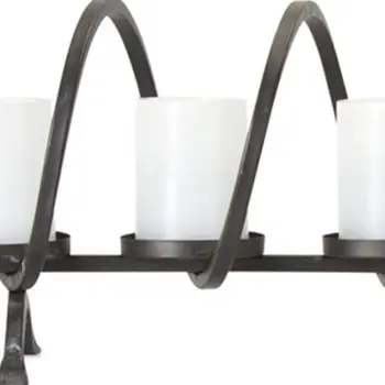 10" Black Metal Centerpiece Candelabra Candle Holder
