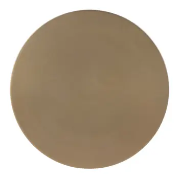 22" Gold Distressed Aluminum Round Pedestal End Table