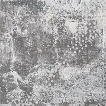 9' X 12' Gray And Blue Abstract Area Rug