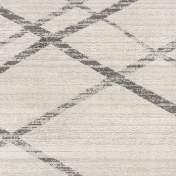 2' X 5' Beige And Gray Abstract Area Rug