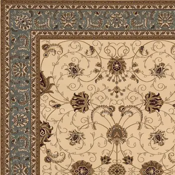 2' X 5' Beige And Black Oriental Area Rug