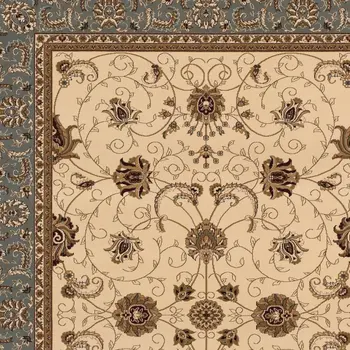 2' X 4' Beige And Cream Oriental Area Rug